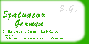 szalvator german business card